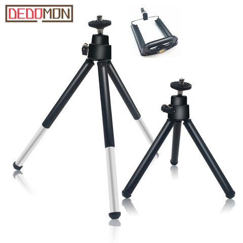 Flexible Mini Phone Tripod for Lightweight Aluminum Metal Tripods Stand Mount with Phone Clip Tripods for Xiaomi iPhone 5s/6/6s7