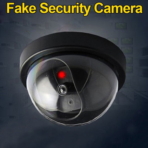 Simulated Surveillance Camera Fake Home Dome Dummy Camera with Flash red LED Light  Security camera indoor / outdoor