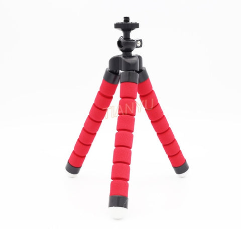 Mini Tripod Digital Camera Mobile Phone Stand Flexible Grip Octopus Monopod Flexible for Octopus Digital Camera clip rubberized