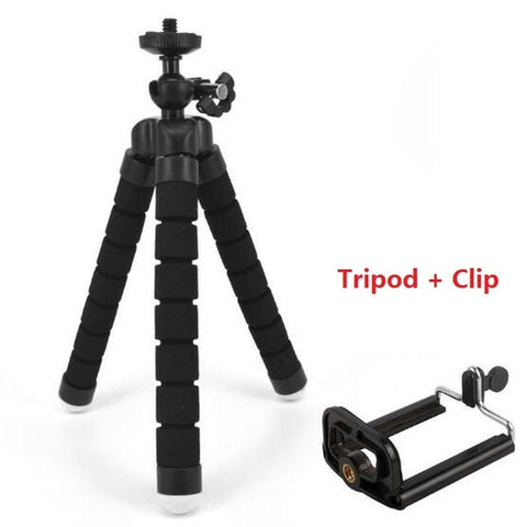 Flexible Mini Tripod Flexible Phone Tripod With Phone Clip Camera mini tripod For Smartphone & Camera Flexible Mini Tripod