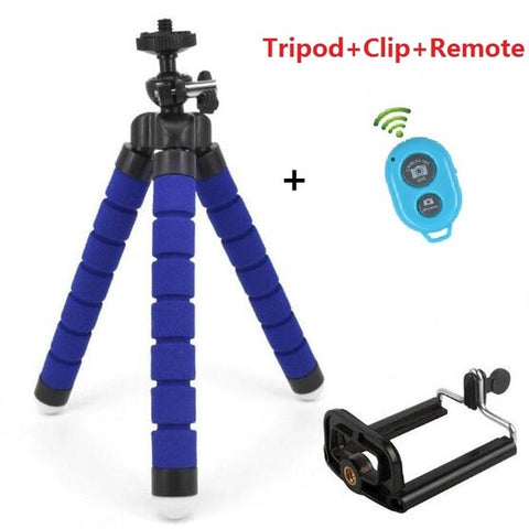 Flexible Mini Tripod Flexible Phone Tripod With Phone Clip Camera mini tripod For Smartphone & Camera Flexible Mini Tripod