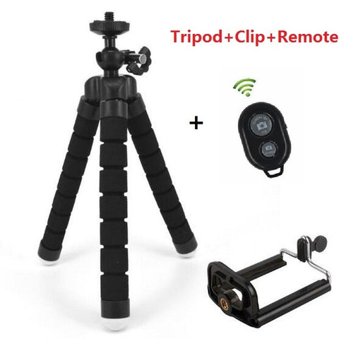 Flexible Mini Tripod Flexible Phone Tripod With Phone Clip Camera mini tripod For Smartphone & Camera Flexible Mini Tripod