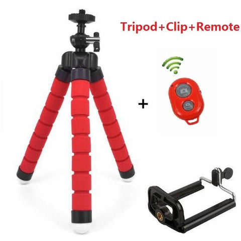 Flexible Mini Tripod Flexible Phone Tripod With Phone Clip Camera mini tripod For Smartphone & Camera Flexible Mini Tripod