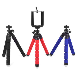 Mini Tripod Portable Flexible Sponge Octopus Stand Mount for GoPro Mobile Phone Smartphone Camera Holder Clip Stand Tripod