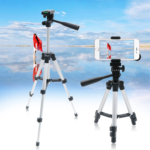 65CM Professional Tripod Foldable Camera Holder Stand Screw 360 Degree Fluid Head Tripod Stabilizer Tripod for Phone