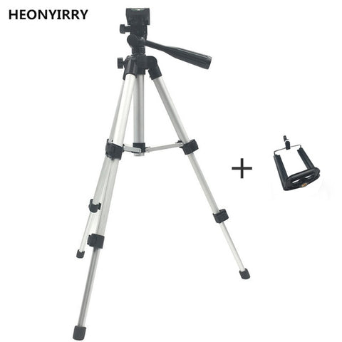 65CM Professional Tripod Foldable Camera Holder Stand Screw 360 Degree Fluid Head Tripod Stabilizer Tripod for Phone