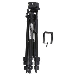 Professional Camera Tripod Photographic Travel Portable Tripod Fold Smart Phone Tripod for iPhone Samsung Galaxy With Carry Bag