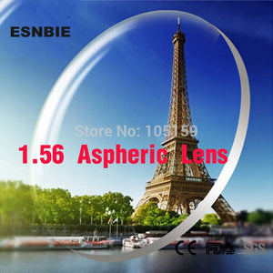 ESNBIE Customized  Lenses for Eyes 1.56 Index Aspheric Lens CR39 Prescription Glass Custom Myopia Hyperopia Lenses