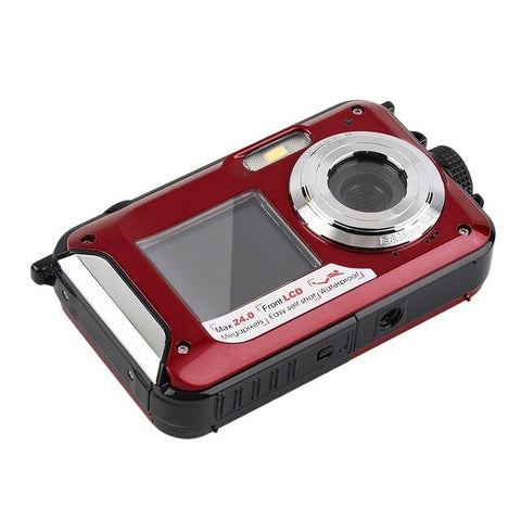 New 2.7 inch TFT Digital Camera Waterproof 24MP MAX 1080P Double Screen 16x Digital Zoom Camcorder Built-in loudspeaker Micphone