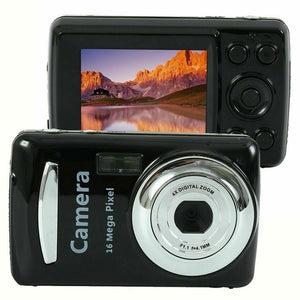 2.4 Inch Travel Easy Apply Mini Handheld High Definition Battery Powered Digital Camera 16 Megapixels Black TFT LCD Portable