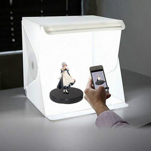 LED Folding Lightbox Portable Photography Photo Studio Softbox  Brightness Light Box For DSLR Camera Tabletop Shooting