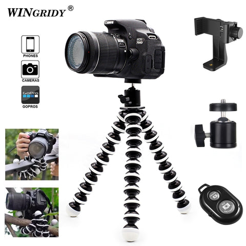 Octopus Flexible Big L Tripod Stand Gorillapod for Phone Telefon Mobile Phone Smartphone Dslr and Camera Table Desk Mini Tripod