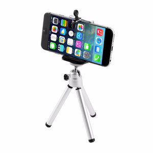 High Quality 1set Universal Mini Stand Tripod Mount+Holder for iPhone 6 6Plus 5S 5C 5 for SamSung