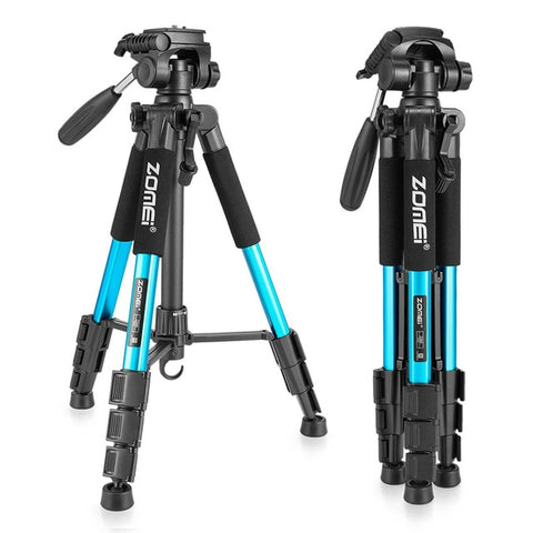 New Zomei Tripod Z666 Professional Portable Travel Aluminium Camera Tripod Accessories Stand with Pan Head for Canon Dslr Camera