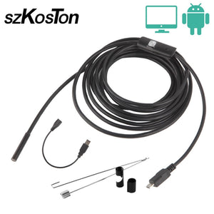 1M 1.5M 2M 3.5M 5M Universal Endoscope 720P Waterproof  6LED Portable Inspection Borescope Camera For Android Mobile Phone
