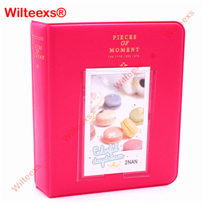 WILTEEXS 64 Pockets Fujifilm Instax Mini Films Instax Mini 8 7s 70 25 50s 90 Name Card Pieces Of Moment Photo Book Album