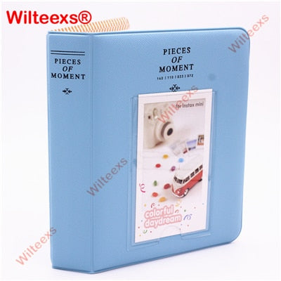 WILTEEXS 64 Pockets Fujifilm Instax Mini Films Instax Mini 8 7s 70 25 50s 90 Name Card Pieces Of Moment Photo Book Album