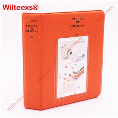 WILTEEXS 64 Pockets Fujifilm Instax Mini Films Instax Mini 8 7s 70 25 50s 90 Name Card Pieces Of Moment Photo Book Album