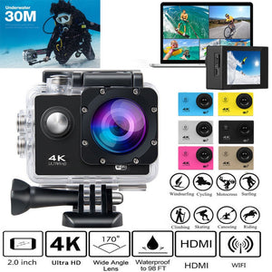 Ultra 4K Full HD 1080P Waterproof DVR Camera WiFi Cam DV Action Camcorder