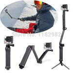 3-Way Monopod Arm Mount Adjustable stand Bracket Handheld Grip 3 Way Tripods For GoPro Hero 7 6 5 4/3+ SJ4000 SJ5000 Xiaomi Yi