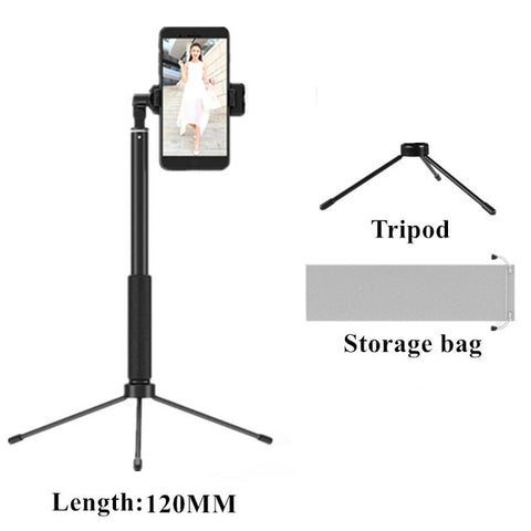 Selfie Stick LED Ring light Extendable live Tripod 1.7m Stand 4 in 1 With Monopod Phone Mount for iPhone X 8 Android smartphone